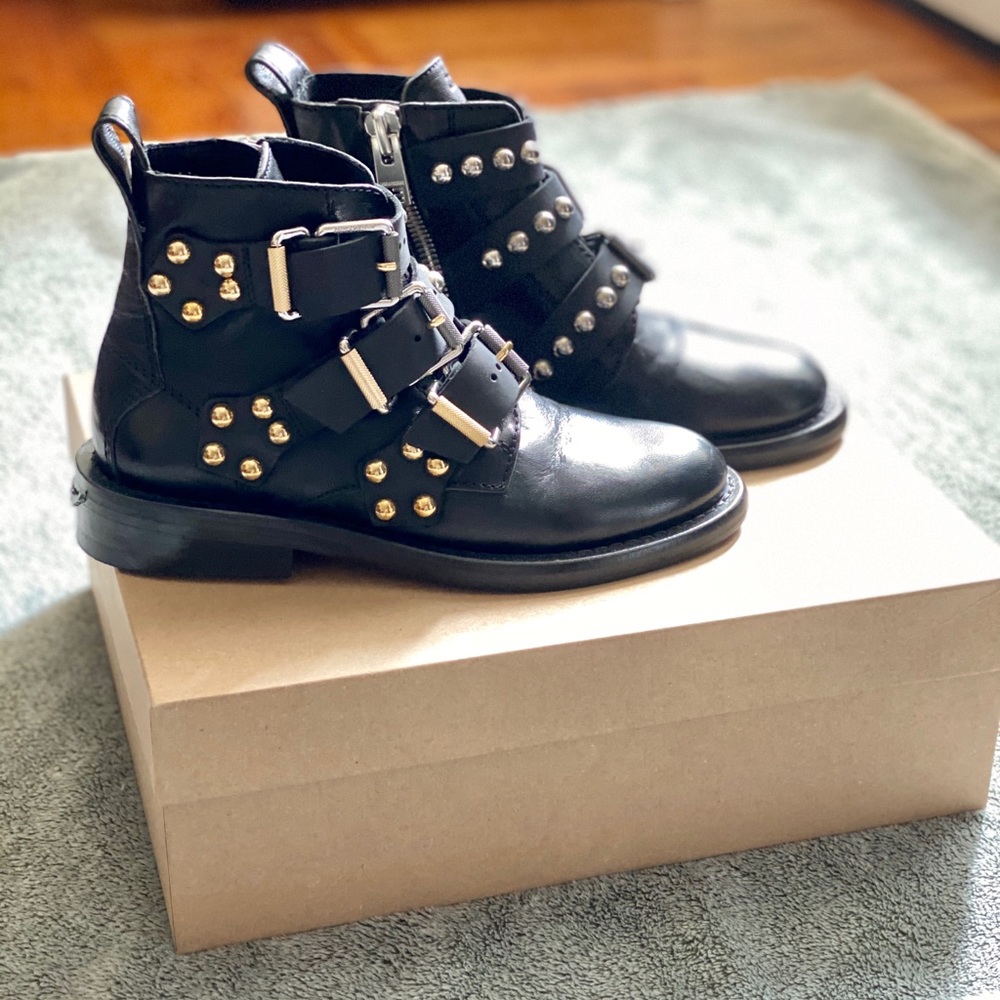 Zadig & Voltaire Laureen Buckle Boots Size 36